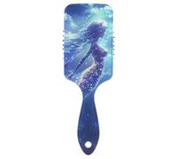 Spazzola per capelli da viaggio carina blu sirena estetica Progettato spazzola asciutta bagnata per diradare i capelli con manico ergonomico cepillo para peinar