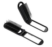Spazzola per capelli da viaggio con specchio, 2 pezzi, spazzola pieghevole da viaggio, piccola spazzola per capelli tascabile, pettine massaggiante, spazzola compatta per capelli, strumento universale