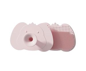 Spazzola per capelli del silicone del bambino rimuove lo sporco del cuoio capelluto, prodotto di lavaggio della testa del silicone Bella spazzola del bagno del fumetto massaggiatore sicuro governare