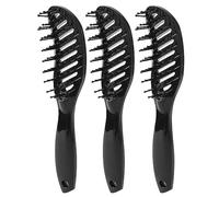 Spazzola per capelli districante uomo 9 file Spazzola per capelli curva rimovibile Pettine Strumento per lo styling per Asciugatura con phon Materiale ABS professionale per la
