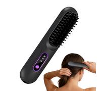 Spazzola per capelli dritto, spazzola per capelli in ABS cordless per capelli dritti, capelli caldi e dritti per donne e ragazze lunghe Styling Home Travel Party Daily Dating Wedding