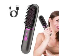 Spazzola Per Capelli Elettrica Senza Fili - Spazzola Per Lisciare I Capelli Da 35 W | Spazzola Lisciante Anti- | Brusheo Hair Pro Portatile Con 3 Temperature | Spazzola Lisciante Ricaricabile Da