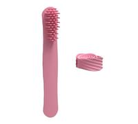 Spazzola per capelli flessibile e delicata in silicone, facile da impugnare, confortevole massaggiatore per cuoio capelluto, adatto a tutti i tipi di capelli