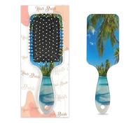 Spazzola per capelli Hawaii Beach Palm Tree Wet Dry Air Cushion Spazzola per capelli in plastica districante spazzola per capelli per bambini adulti ritorno a scuola regalo donne uomini