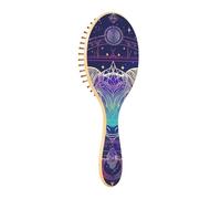 Spazzola per capelli in legno Colorato Glitter Tarocchi Astrologia Mucca Paddle Spazzole per capelli Per Le Donne Spazzola di Legno Per Capelli Spazzola di Legno Messaggio