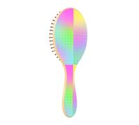 Spazzola per capelli in legno Colorato Laser Design Quadrati Paddle Spazzola per capelli per le donne Spazzola di legno per capelli Massaggio in legno Spazzola per capelli
