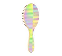 Spazzola per capelli in legno Colorful Laser Design Stripes Paddle Spazzola per capelli per le donne Spazzola di legno per capelli Spazzola in legno naturale