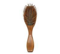 Spazzola per capelli in legno di sandalo, naturale, fatta a mano, districante, con confezione regalo