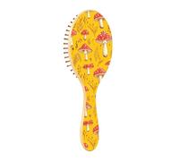 Spazzola per capelli in legno Funghi Rossi Tartufo Giallo Spazzola Paddle Per Capelli Naturali Spazzole di legno Per Capelli Spazzola di legno Per Capelli Messaggio di legno