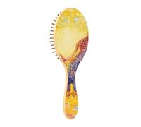 Spazzola per capelli in legno giallo e blu uccello diffondere le ali Spazzola per capelli in legno Spazzole per capelli in legno per le donne Spazzola per capelli in legno Massaggio