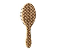 Spazzola per capelli in legno marrone pied de poule spazzola per capelli in legno spazzole per capelli per le donne spazzola per capelli naturale