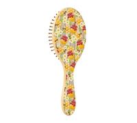 Spazzola per capelli in legno Paddle Spazzola per capelli per le donne Spazzole in legno per massaggio dei capelli Spazzola per capelli Api Vasetti di miele a nido d'ape Camomilla Legno