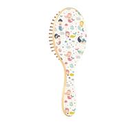 Spazzola per capelli in legno Paddle Spazzole Per Capelli Per Le Donne Spazzole In Legno Per Capelli Capelli Massaggio Spazzola Carino Sirene Perfetto