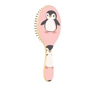 Spazzola per capelli in legno Peach Cartoon Penguin Legno Paddle Brush Spazzola per capelli Spazzola per capelli Naturale