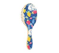 Spazzola per capelli in legno puntini coniglio e fragole Vivid Paddle Spazzole per capelli per le donne Spazzole per capelli in legno per le donne Spazzola per massaggio dei capelli