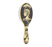 Spazzola per capelli in legno Retro Antico Egitto Ritratto Modello Legno Paddle Brush Spazzola Per Capelli In Legno Spazzola Per Capelli Naturali