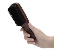 Spazzola per capelli in legno, spazzola per barba Spazzola per capelli con setole Pettine in faggio con manico Capelli per uomo Spazzola per barba per capelli facciali Baffi