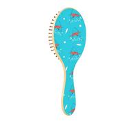 Spazzola per capelli in legno Spazzola per capelli in legno Spazzola per capelli in legno per la crescita dei capelli Spazzola di massaggio dei capelli Blue Sharks