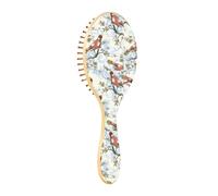 Spazzola per capelli in legno Spazzola per capelli in legno Spazzole per capelli in legno per le donne Spazzola per capelli naturali Foreste Uccello Estetica Unica Bellezza Leopard Catena Modello Can
