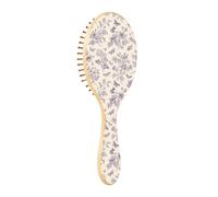 Spazzola per capelli in legno Spazzola per capelli Paddle per le donne Spazzole per capelli in legno per le donne Spazzola per capelli Massaggio Rose selvatiche con farfalle