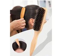 Spazzola per capelli in setole di cinghiale unisex, spazzola professionale per lo styling dei capelli senza profumo. Può lisciare i capelli crespi, modellare le acconciature, aumentare il volume dei c