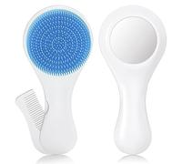 Spazzola per capelli in silicone e pettine con setole finissime Spazzola per capelli per neonati Massaggio corpo Massaggio Lenitivo Attrezzo da viaggio