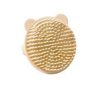 Spazzola per capelli in silicone per cuoio capelluto delicato Adorabile a forma di orso strumento di massaggio stimolante impugnatura comoda maniglia spazzola per capelli fumetto accessorio doccia