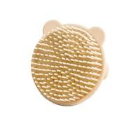 Spazzola per capelli in silicone per cuoio capelluto delicato Adorabile strumento di massaggio stimolante a forma di orso impugnatura comoda impugnatura spazzola da bagno in silicone morbido per