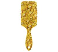 Spazzola per capelli lisci in vero mais giallo per asciugare il phon Spazzola massaggiante per cuoio capelluto progettata per tutti i tipi di capelli con manico ergonomico cepillo para cabello rizado