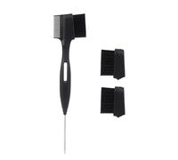 spazzola per capelli liscia doppia faccia sopracciglio toelettatura spazzola styling capelli controllo bordo spazzola coda metallo sopracciglio toelettatura
