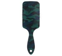 Spazzola per capelli liscia liscia verde mimetica progettata per la crescita dei capelli con manico ergonomico cepillo para definir rizos