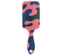 Spazzola per capelli liscia mimetica rosa scuro blu verde spazzola massaggiante progettata per la crescita dei capelli con manico ergonomico cepillo para definir rizos