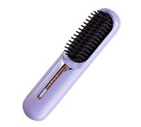 Spazzola per capelli lisciante senza fili, pettine lisciante, pettine per capelli in ceramica a riscaldamento rapido ricaricabile - pettine riscaldante senza fili, 3 impostazioni di temperatura