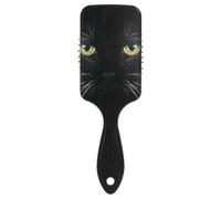 Spazzola per capelli massaggiante, per uomini, donne e bambini, stile retrò con peli di gatto nero, per capelli lunghi, spessi, ricci, ondulati, secchi e danneggiati