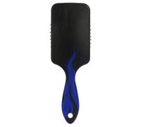 Spazzola per capelli nera fluorescente fredda fiamma blu scuro amichevole per la crescita dei capelli Spazzola da massaggio progettata per capelli spessi con manico ergonomico cepillo para definir