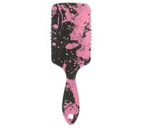 Spazzola per capelli nera rosa screziata per massaggiatore del cuoio capelluto mened per tutti i tipi di capelli con manico ergonomico cepillo para pelo rizado