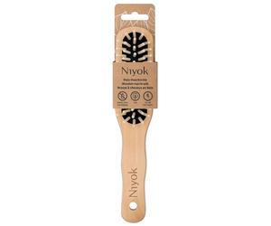 Spazzola per capelli Niyok con manopole lunghe in legno