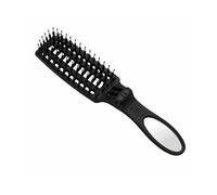 SPAZZOLA PER CAPELLI OLIVIA GARDEN Smooth & Style Combo Black pieghevole, setole cinghiale da viaggio