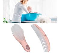 Spazzola per Capelli per Bambini, Set di Spazzole e Pettini Morbidi e Carini Set di Spazzole per Capelli per Bambini Scrubber Portatile per Cuoio Capelluto per Neonati