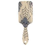 Spazzola per capelli per capelli spessi, ricci, sottili, lunghi, corti, bagnati o aggiunge lucentezza e rende liscia la spazzola a pettine per uomini donne bambino ragnatela grafica Halloween