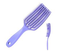 Spazzola Per Capelli Per Massaggio Ventilato - Pettine Da 22,8 Cm, Design In Materiale TPE, Spazzola Lisciante Districante Con Setole Flessibili E Traspiranti | Soluzione Di Styling Semplice Per