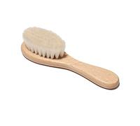 Spazzola per capelli per neonati in legno naturale pettine con setole morbide in lana per la cura del cuoio capelluto