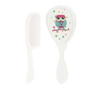 Spazzola per capelli per, pennello per bambini e pettine, Cradle Cap Basvella per cuccioli per la spazzola per bambini, Prodotti per bambini in doccia Care del cuoio capelluto per la pelle sensibile