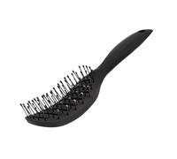 Spazzola per capelli per salone e uso domestico, senza grovigli, spazzola per massaggi e cuoio capelluto, spazzola elettrica ionica (nero)