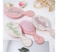 Spazzola per capelli personalizzata con strass, regalo per damigella d'onore, spazzola per capelli con nome, spazzola per capelli personalizzata per tutti i tipi di Hari, regalo per compleanni