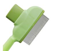 Spazzola per capelli, pettine e depilatorio per prodotti e strumenti per la toelettatura(Green dense teeth)