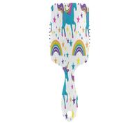 Spazzola per capelli pettine spazzola per capelli con cuscino d'aria pettine blu unicorno e arcobaleno per capelli spessi e antistatico districante