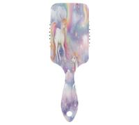 Spazzola per capelli pettine spazzola per capelli cuscino d'aria pettine unicorno arcobaleno coda per capelli spessi e antistatico districante
