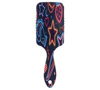 Spazzola per capelli pettine spazzola per capelli pettine cuscino d'aria pettine americano neon adesivi per capelli spessi e antistatico districante