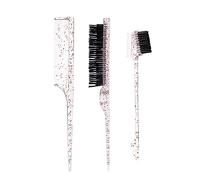 Spazzola per capelli Pettini Coda per Sopracciglio Set di pennelli per colorare Pettine per tintura Salon Strumento Parrucchiere Pettini per Bambini Donne 3x